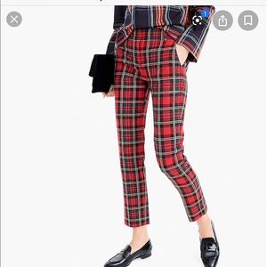JCrew Cameron slim crop pant in Tartan, 4 Petite